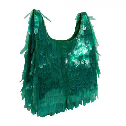 Sell Dries Van Noten Fringe PVC Tote Bag - Green | HuntStreet.com